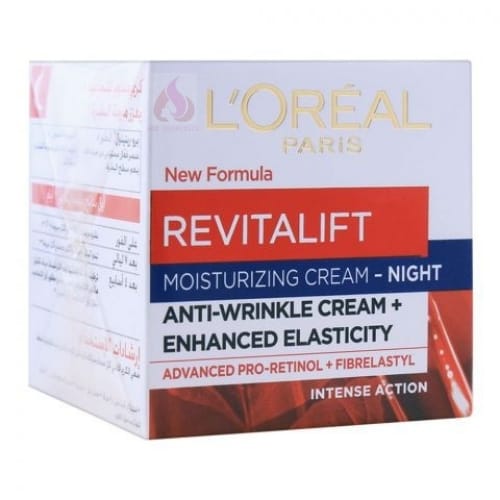 L'Oréal Paris Revitalift Moisturizing Night Cream Anti - Wrinkle Cream, Intense Action - 50ml