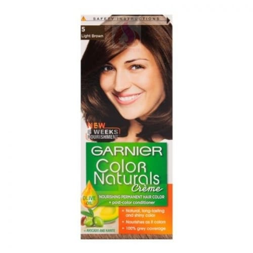 Garnier Natural Hair Color Cream Light Brown - 5
