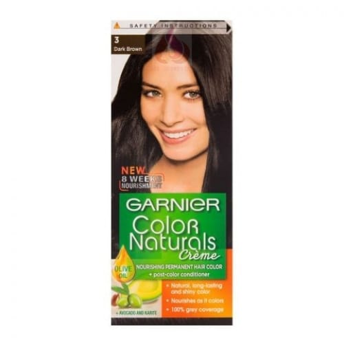 Garnier Natural Hair Color Cream Dark Brown - 3