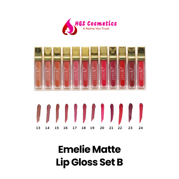 Emelie Matte Lip Gloss Set B