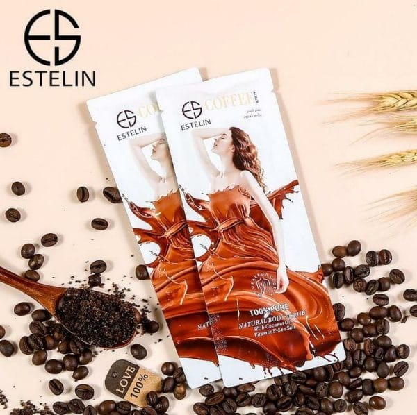 Estelin Natural Coffee Body Scrub - 7 Pack