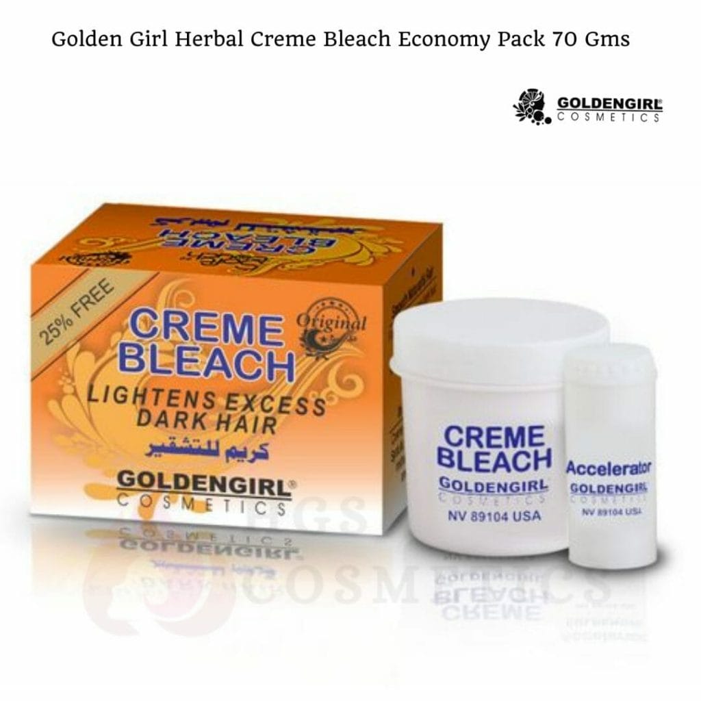 Golden Girl Herbal Creme Bleach Economy Pack 70 Gms HGS Cosmetics