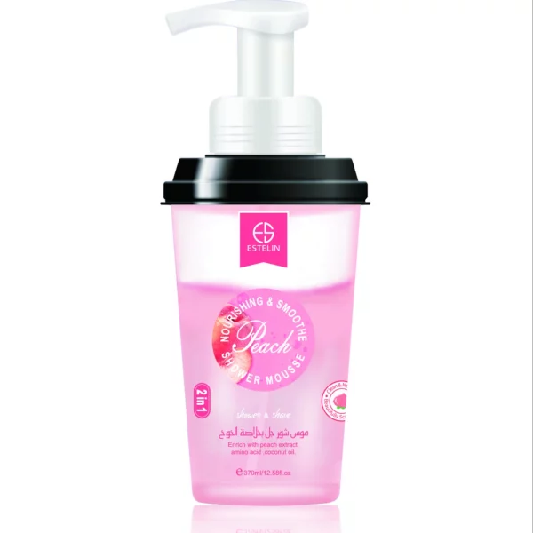 Estelin Shower And Shave Peach Cleansing Mousse - 370ml