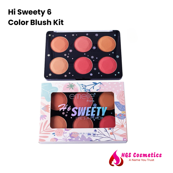 Emelie Hi Sweety 6 Color Blush Kit