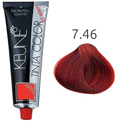Keune Hair Color Tinta Medium Infinity Copper Red Blonde - 7.46RI