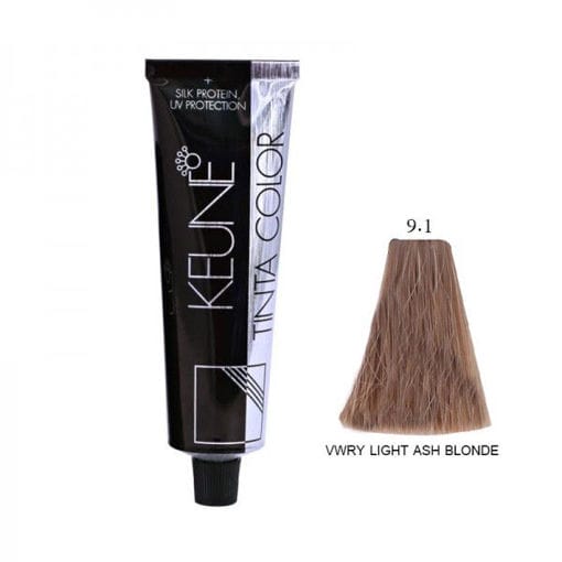 Keune Hair Color Very Light Ash - 9.1