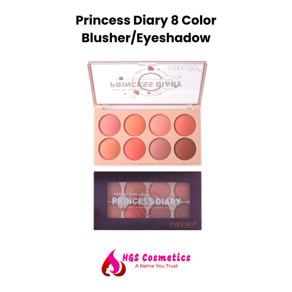 Emelie Princess Diary 8 Color Blusher/Eyeshadow