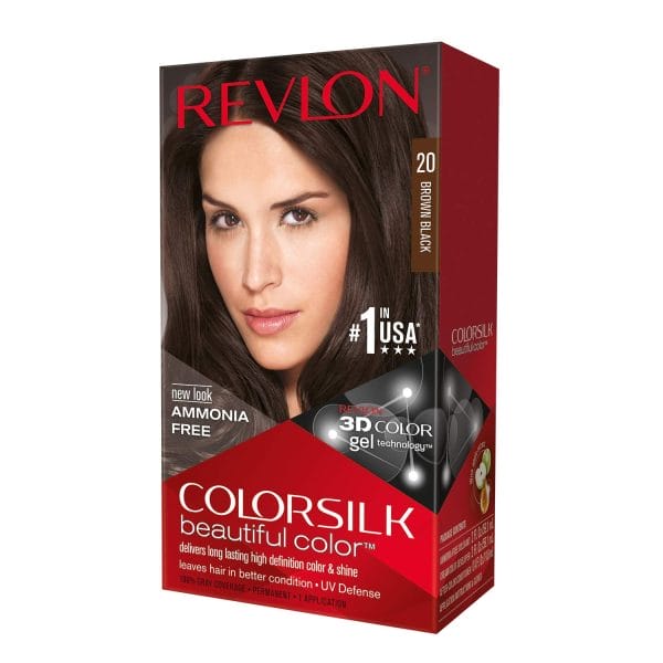 Revlon ColorSilk Hair Color Brown Black - 20
