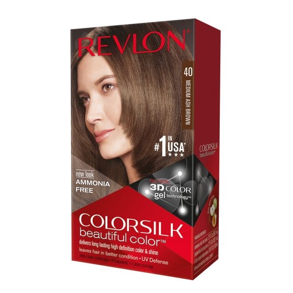 Revlon ColorSilk Hair Color Medium Ash Brown - 40