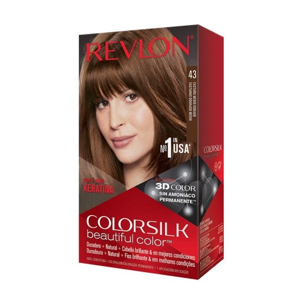 Revlon ColorSilk Hair Color Medium Golden Brown - 43