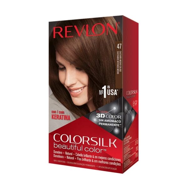 Revlon ColorSilk Medium Rich Brown Hair Color - 47