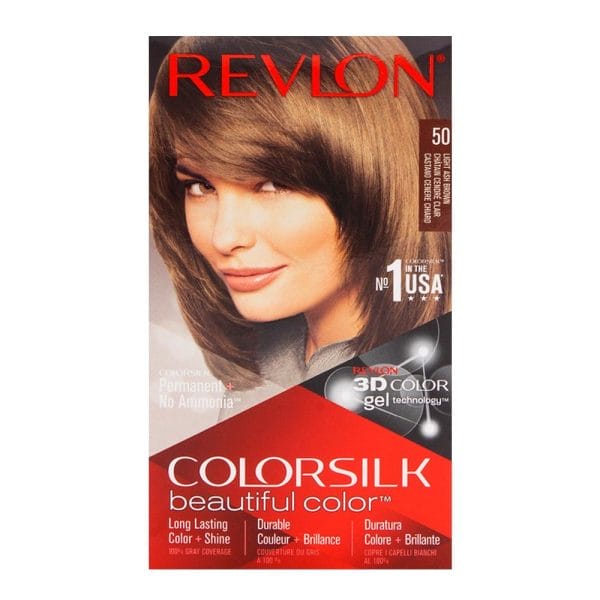 Revlon ColorSilk Hair Color Light Ash Brown - 50