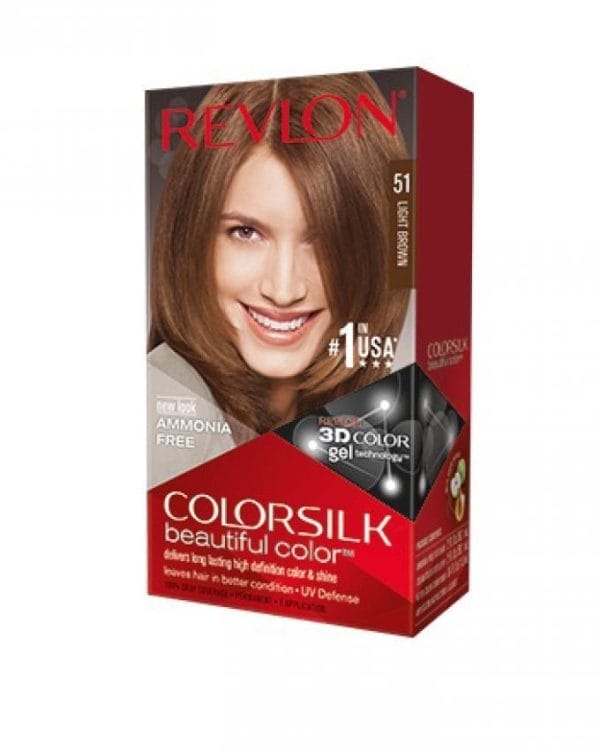 Revlon ColorSilk Hair Color Light Brown - 51