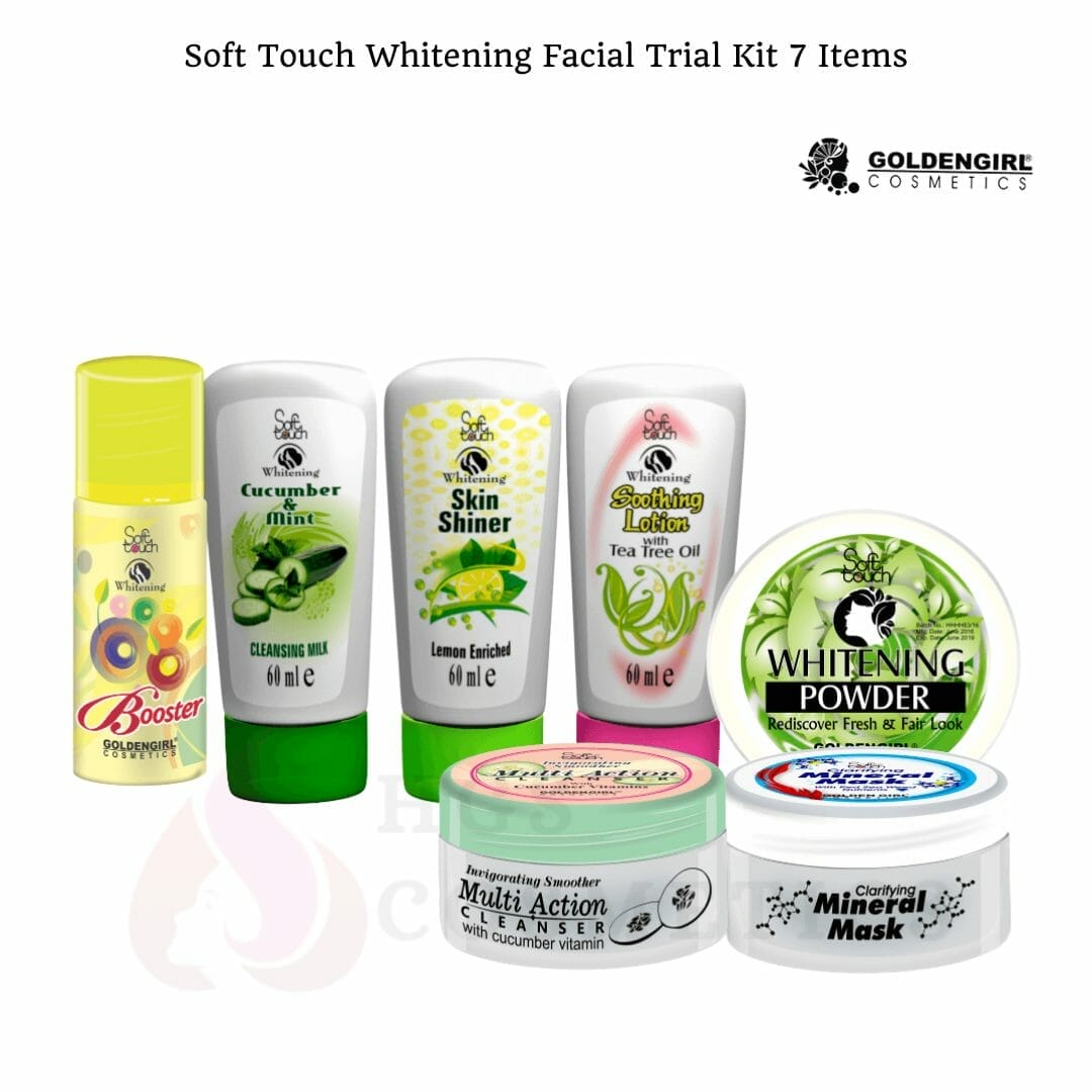 Golden Girl Whitening Facial Trial Kit - 7 Items - HGS Cosmetics