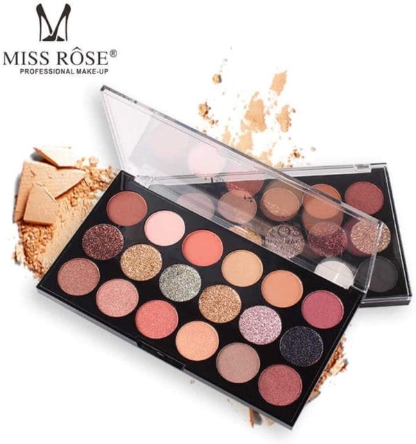 Miss Rose 18 Color Matte Shimmer Eyeshadow Palette
