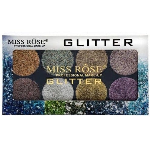 Miss Rose 8 Color Glitter Makeup Palette – M2