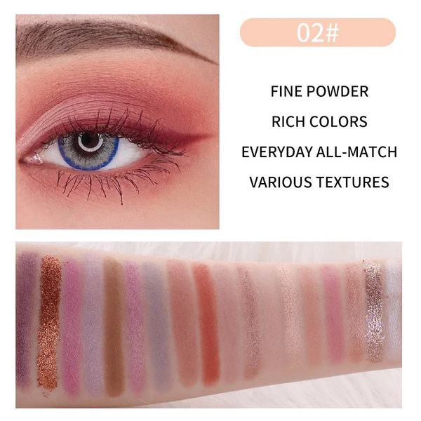 Miss Rose 3 in 1 , 18 color Eyeshadow palette