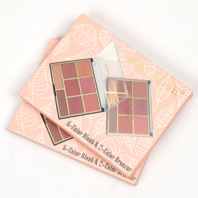 Miss rose 6 color blush & 2 color bronzer