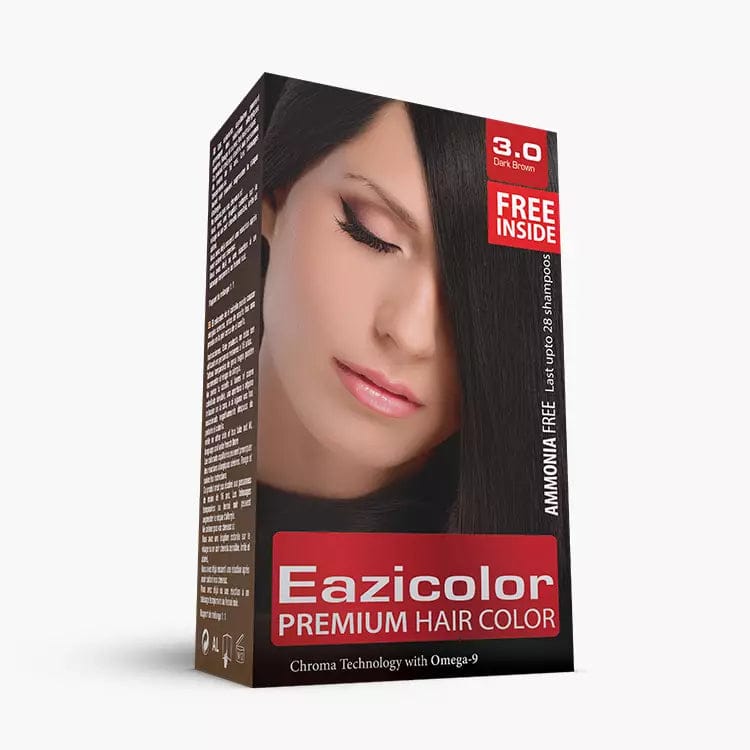 Eazicolor Women Kit Dark Brown 60Ml EaziColor Women Kit Dark Brown 60ml